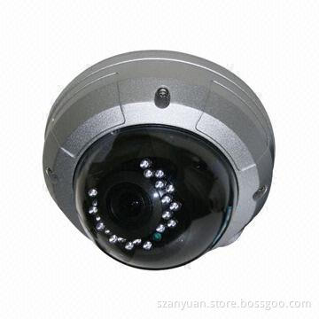 Vandal-proof CCTV dome IR camera, with 30m IR range and Sony Effio-E 700TVL Resolution